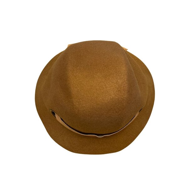 Liz Claiborne Womens Camel Wool Bucket Hat Ribbon Bow Detail One Size - Picture 6 of 11